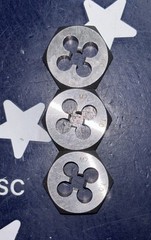 (3) USA M7x1 Hex Die NC Threading Rethreading M7 X 1.00 THREE HEXAGON DIES