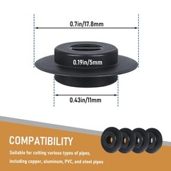 2-Pack F158 Replacement Wheel Cutter Blades #41312,for Ridgid Tubing Cutters &hellip;