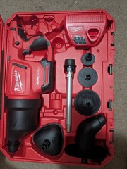 Milwaukee AIRSNAKE M12 Drain Cleaning Air Gun Kit Model 2572B-21 (NO BATTERY!!)