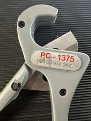 Ridgid PC-1375 plastic pipe & tubing cutter, used, good condition