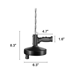 33 Ft Drain Flexible Auger Plumbing Pipe Snake Clog Remover for Kitchen Bathroom