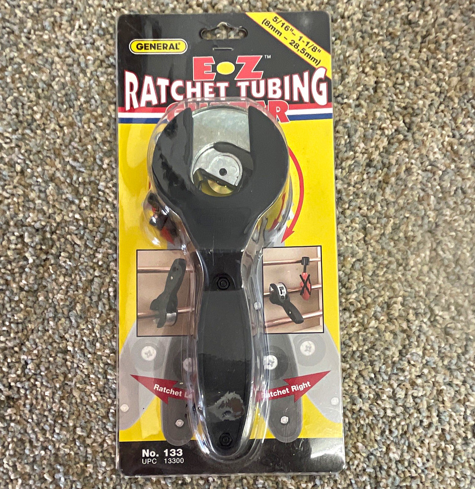 General E-Z Ratchet Tubing Cutter No. 133, 5/16 in to 1-1/8 in