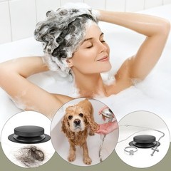 Washever Universal Bathtub Stopper, Pop Up Bath Tub Drain Matte Black