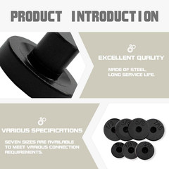 14 Pcs Steel Double Flares Tool Black Adapters,Suit For 3/16, 1/4, 5/16, 3/8,&hellip;