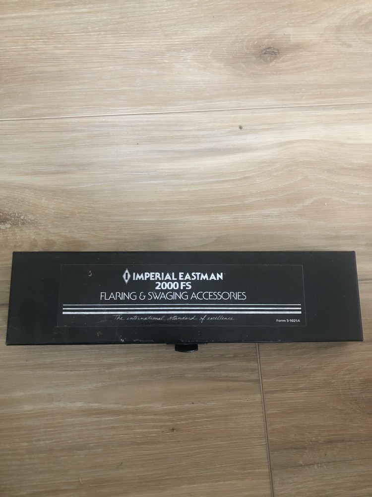 Imperial Eastman Flaring Swaging Accessories 2000FS Form 5-1021A Incomplete Set