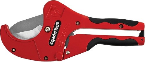 Superior Tool 37116 &ndash; 2&rdquo; One-Handed PVC Ratcheting Cutter