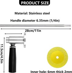Inside Pipe Cutter PVC Plastic Copper PPR PE Diamond Grit Manual Hand Tool Kit