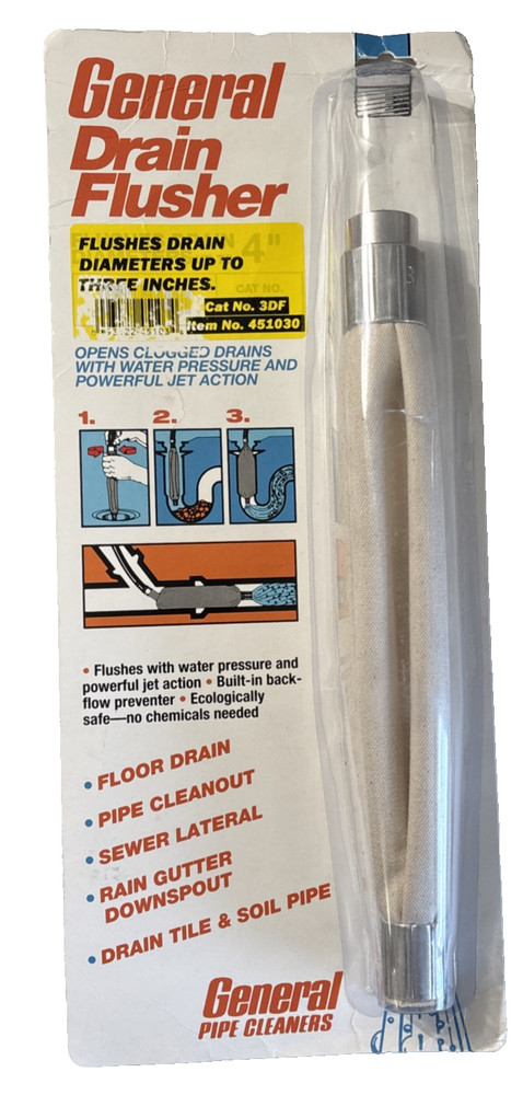 General Wire 3DF 3&Prime; Drain Flusher