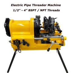 Pipe Threader Machine Electric Pipe Threading Cutter 1/2&Prime; &ndash; 4&Prime; BSPT/NPT Threads