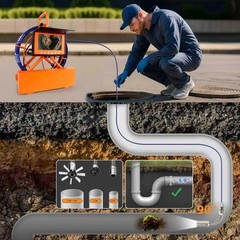 Comprehensive 1080P Sewer Inspection Camera with Integrated Tool Box System