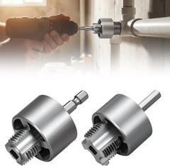 PVC Pipe Tapping Threading Tool Premium Carbon Steel Plumbers Plumbing Kit
