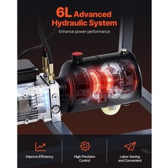 750W Electric Pipe Bender 3 Dies Hydraulic for 1-3/4in Pipes