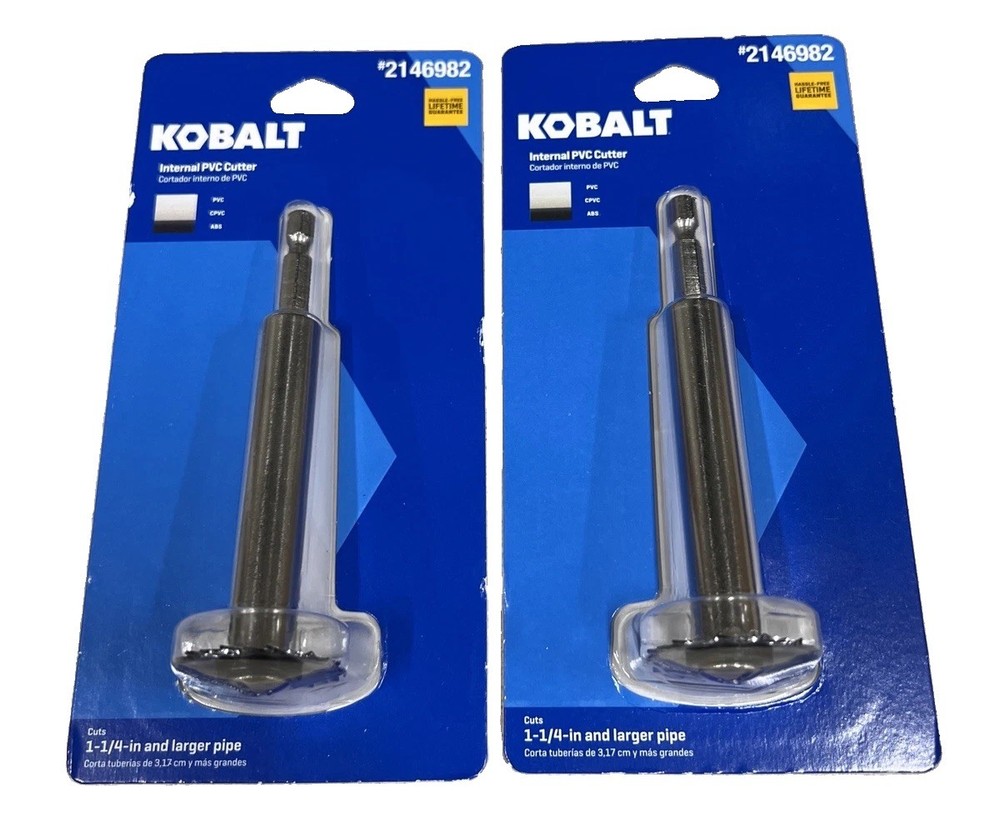 KOBALT 2146982 Internal PVC Cutter 1-1/4&rdquo; And Larger Pipe (2 PACK)