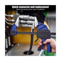 18&rdquo; Hydraulic Quick Connect Hand Clamp Tool 6 Pcs NPT Dual-Jaw&hellip; USA FAST SHIP