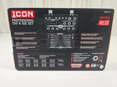 ICON 41pc. METRIC Professional Tap & Die Set with Storage Case Model #59159 NEW