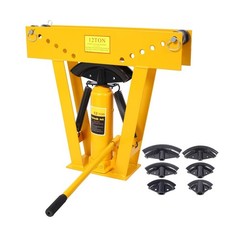 12 Ton Hydraulic Pipe Bender, Steel Exhaust Pipe Bender with 6 Precision Dies&hellip;