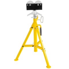 VEVOR Roller Head Pipe Stand Foldable Tripod 32&Prime;-55&Prime; Height 12 in Load 2500 lb