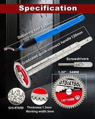 PVC Pipe Cutter Tool &ndash; Diamond Grit Internal Cutter for Drill & Impact Driver, 8