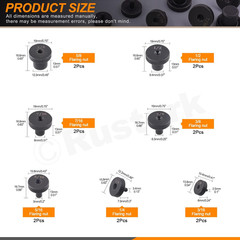14Pcs Double Flares Adapters Tool Kit Replacement Head Fit 3/16, 1/4, 5/16, 3&hellip;