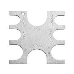 VIDABTE 23080 PEX Crimp Tool Go/No-Go Gauge, 3/8 Inch Inch, Silver