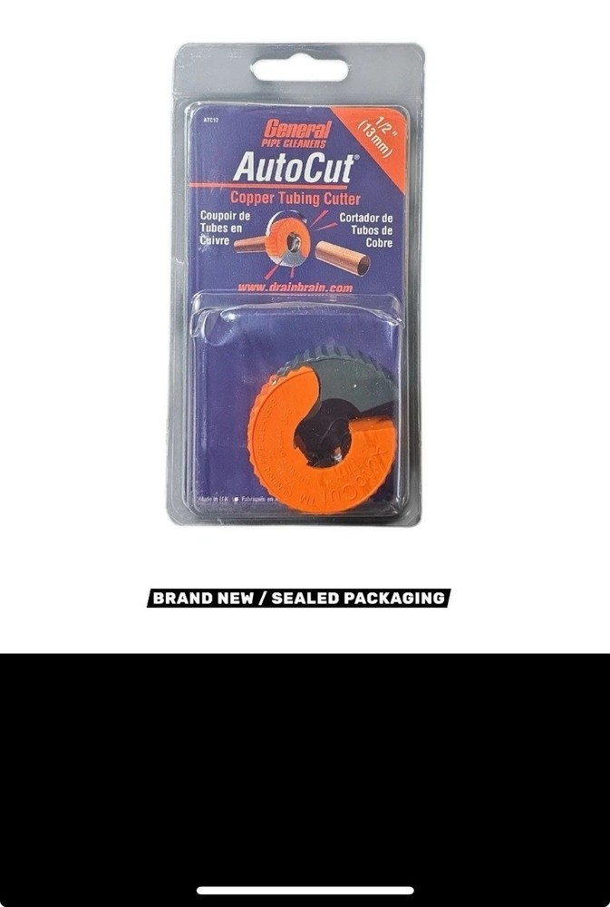 AUTOCUT 1/2-inch AutoCut Copper Tubing Cutter by General Pipe Cleaners # ATC12