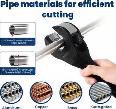 Ratcheting Tubing Cutter, Ratcheting Pipe Cutter Copper, Tubing Cutter 1/4&Prime; to