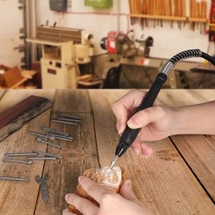 GOXAWEE Rotary Tool Kit with Keyless Drill Chuck and Flex Shaft, Variable Spe&hellip;