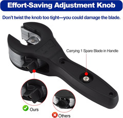 3rd Gen Ratcheting Tube Cutter in Narrow Space, Premium Pipe Cutters(1/4in to