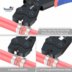 Icrimp ICP-PC01 PEX Cinch Clamp Removal Tool &ndash; Removes 3/8-In, 1/2-In, 3/4-In, 1