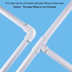 MECCANIXITY 2.1 Inch Clear PVC Rigid Pipe 54mm ID 63mm OD x 63mm,