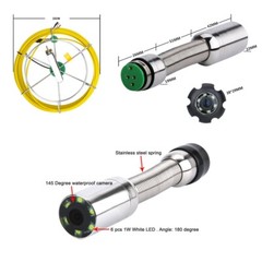 40M 5 inch 22mm Handheld Industrial Pipe Sewer Inspection Camera 1200TVL IP68