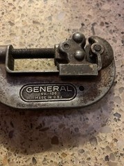Vintage General Tools No. 120 Tubing & Conduit Pipe Cutter MADE IN USA.