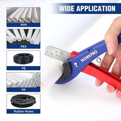 WORKPRO PEX Pipe Cutter Hose Cutter Tubing Cutter w/1/8&Prime;-1-5/8&Prime; Cutting Capacity