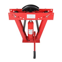 12 Ton Pipe Bender Manual Hydraulic Piping Bending Exhaust Tube Fabric w/6 Dies