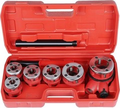 Manual Ratchet Pipe Threader Kit with 6 Dies &ndash; 1/4&Prime; to 1-1/4&Prime; Pipe Tool