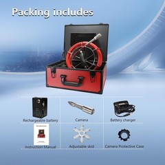 Sewer Camera Self Leveling 100FT/30M, 7&Prime; Drain Inspection Camera with DVR, 4743