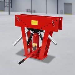 Hydraulic Pipe Tube Bender Tool Manual Heavy-Duty Pipe Bending Machine 16T Red