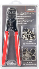 PEX Cinch Clamp Crimping Tool for Stainless Steel Clamps from 3/8-Inch to 1-Inch