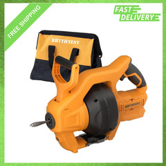 Cordless Drain Auger Compatible with Dewalt 20V Battery 24 ft Replaceable