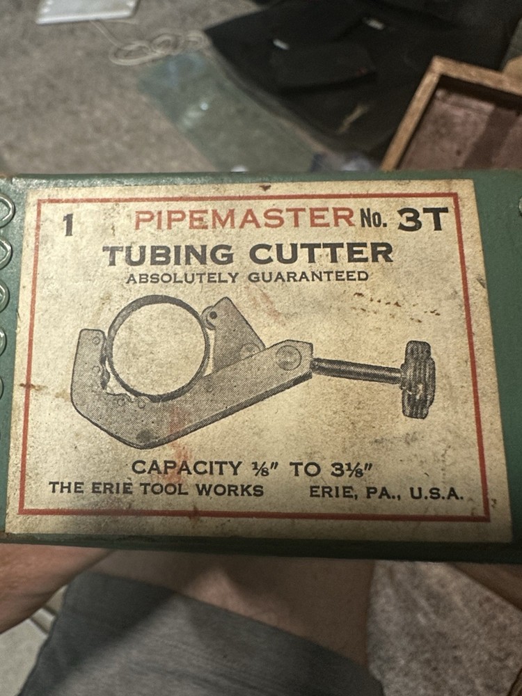 Erie Tool Pipemaster Tube Cutter Chrome Plated 1/8&Prime; to 3 1/8&Prime;. 3T