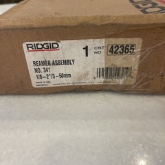Ridgid Reamer Assembly No. 341 USA Made 1/8-2&Prime; 3-50mm 42365 NOS New