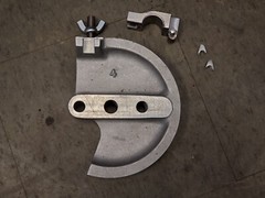 Parker 420/424 Lakeland Bender 1-1/4&Prime; Tube Radius Block Shoe, 4&Prime; Radius *As-is*