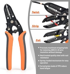 IWISS iCrimp Ratchet Crimping Tool Set with 5 Jaws for Insulated/Non-Insulated T