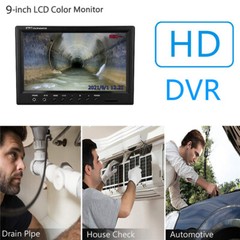 30M Drain Sewer Camera Pipe Inspection Camera with Meter Counter DVR 9&Prime; Monitor