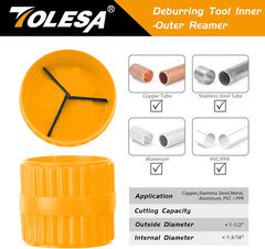 Cortador de Tubos Reforzado 3/16&rdquo;-2&rdquo; (5-50mm) con Herramienta Desbastadora