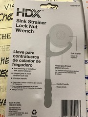 3X NEW HDX Sink Strainer Lock Nut Wrench 1000 012 534