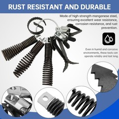 9PCS Drain Auger Cutter Set Drill Attachment For 5/16 To 3/4 Inch Cables
