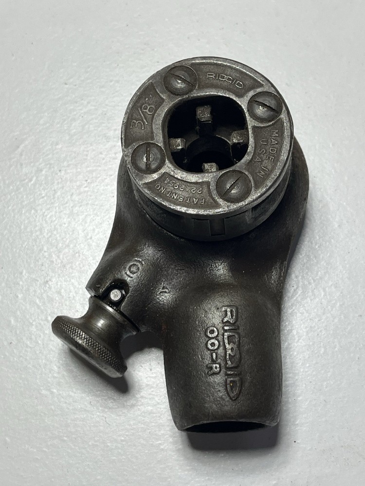 Ridgid Ratchet Die Head 00-R W/3/8&Prime; Dies Used