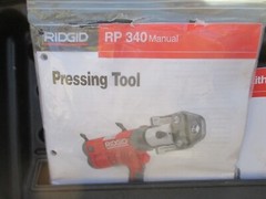 Ridgid RP340 Kit W 6 Jaws 1/2&rdquo;-2&rdquo; Two Batteries Charger Good Condition in case