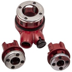 Ratcheting Pipe Threading Threader Die Bar Head Handle Tool Set 1/4&rdquo; 3/4&rdquo;
